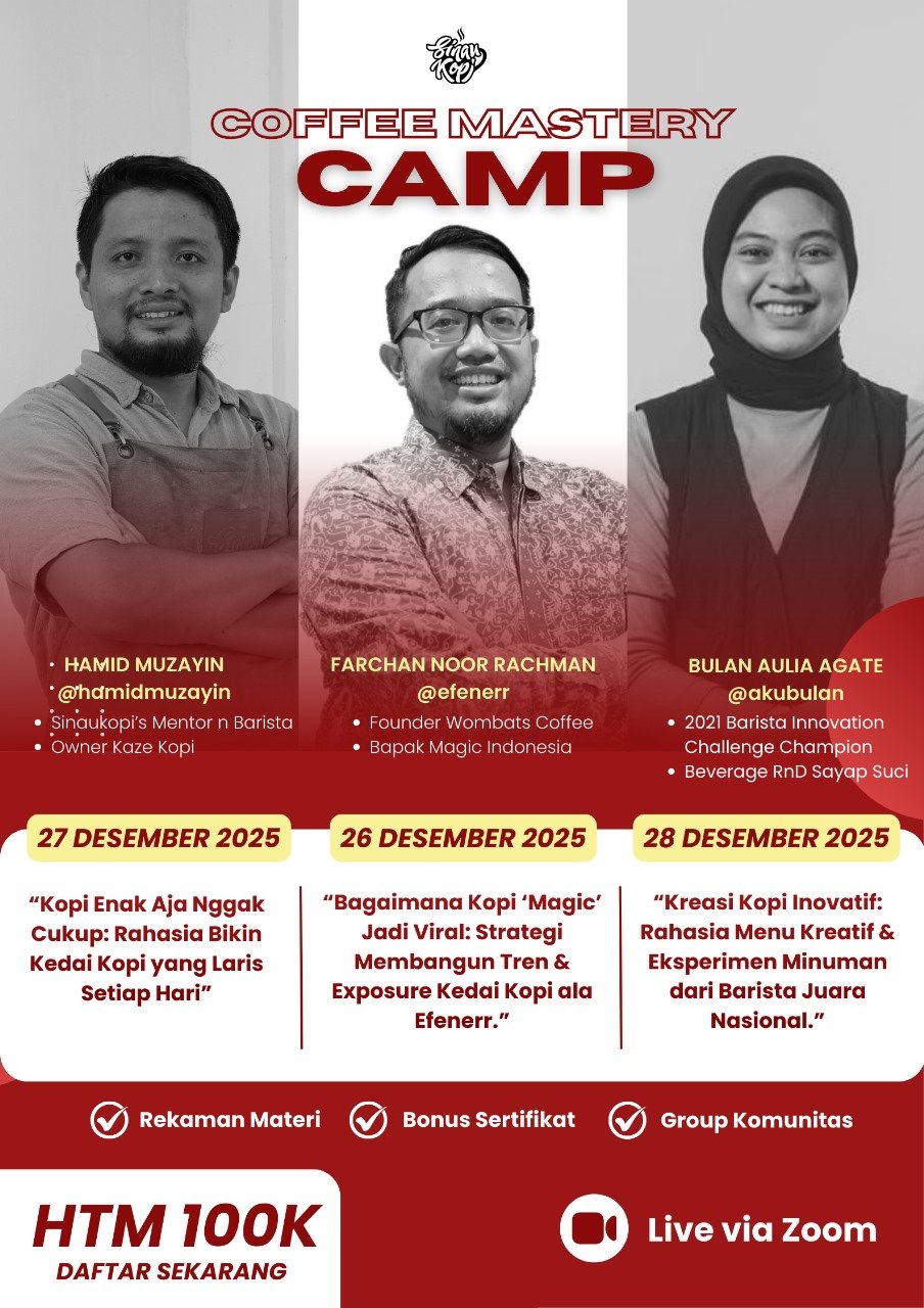 Poster SinauKopi Coffee Mastery Camp